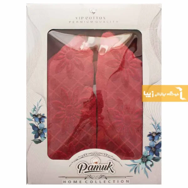 حوله تن پوش قرمز طرح سرانزا1