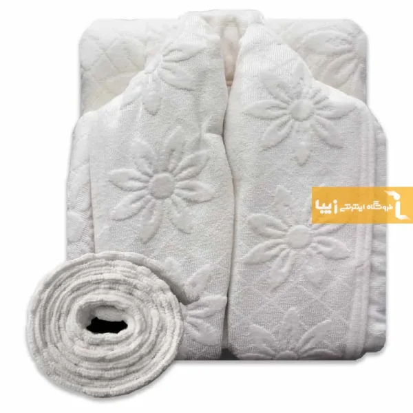 حوله تن پوش سفید طرح سرانزا5