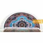 فرش گرد آبی طرح ناردون13