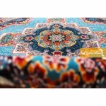 فرش گرد آبی طرح ناردون5