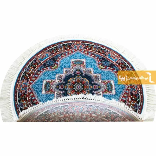 فرش گرد آبی طرح ناردون12