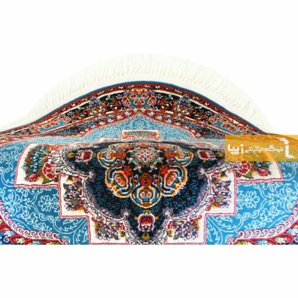 فرش گرد آبی طرح ناردون8