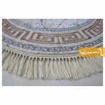 فرش گرد کرم طرح ماربل4