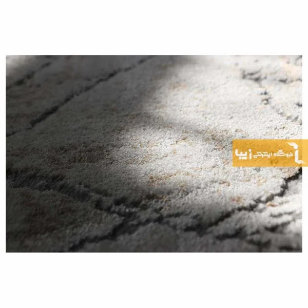 فرش گرد کرم طرح ماربل10