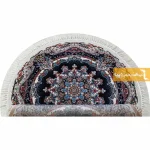 فرش گرد کرم طرح نیلا12