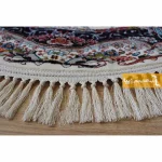 فرش گرد کرم طرح نیلا8