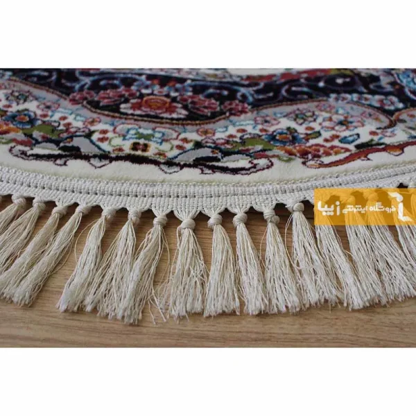 فرش گرد کرم طرح نیلا8