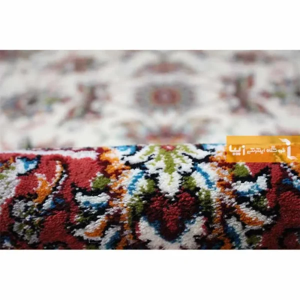 فرش گرد کرم طرح صبا6