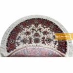 فرش گرد کرم طرح صبا3