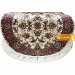 فرش گرد کرم طرح صبا12