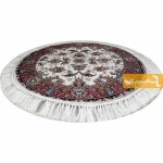 فرش گرد کرم طرح صبا10