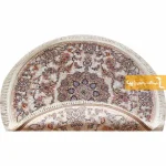 فرش گرد کرم طرح فردوس2