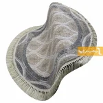 فرش گرد کرم طرح گندم4