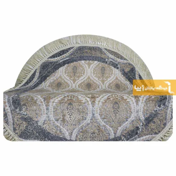 فرش گرد کرم طرح گندم8