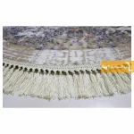 فرش گرد کرم طرح گلشن5