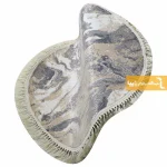 فرش گرد کرم طرح کویر4