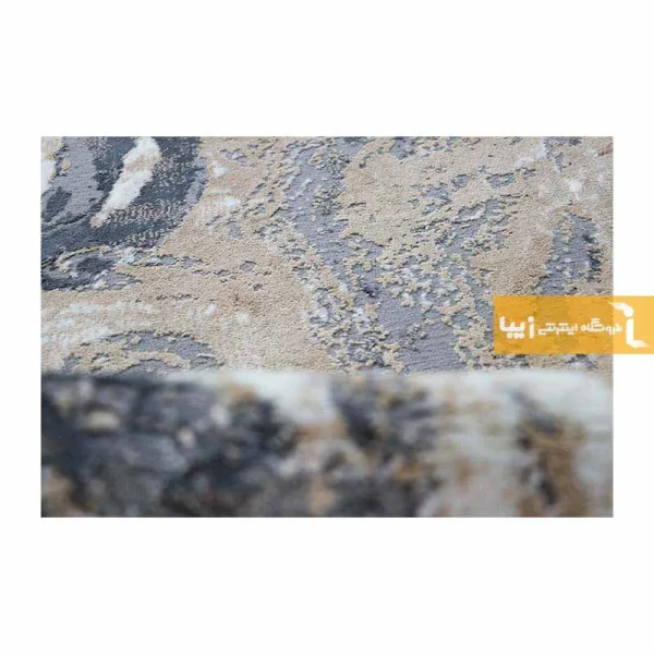 فرش گرد کرم طرح کویر12