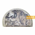 فرش گرد کرم طرح کویر11