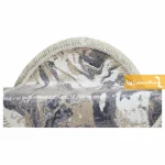 فرش گرد کرم طرح کویر10