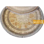 فرش گرد کرم طرح شاهکار3