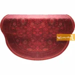 فرش گرد زرشکی طرح یاقوت8