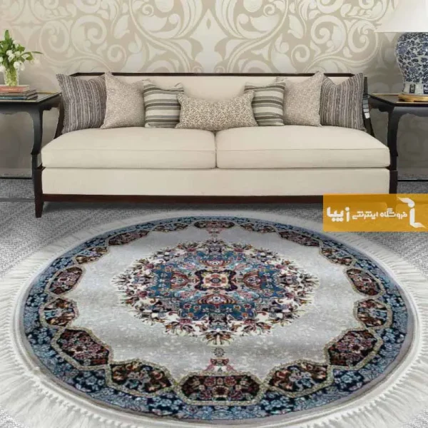 فرش گرد فیلی طرح هالیدی1