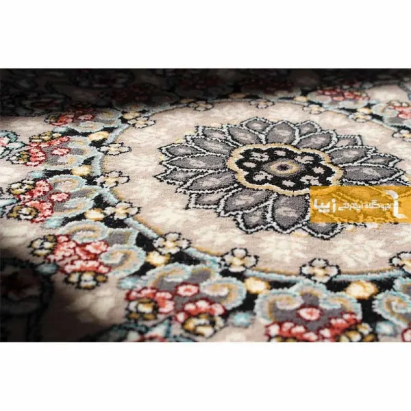 فرش گرد فیلی طرح اصفهان5