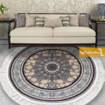 فرش گرد فیلی طرح اصفهان1