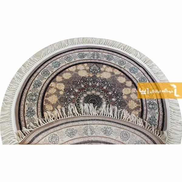 فرش گرد فیلی طرح اصفهان9