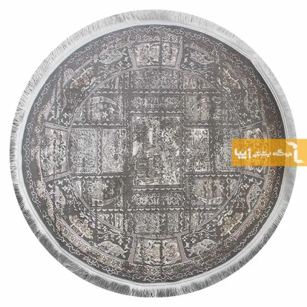 فرش گرد فیلی طرح سورن5