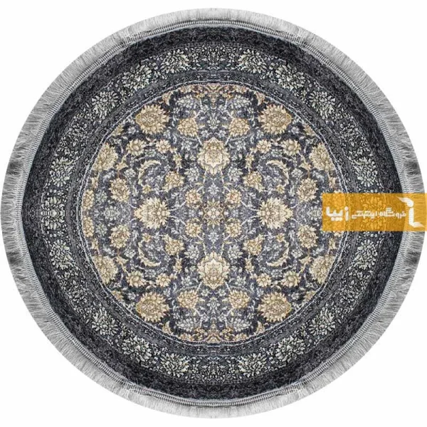 فرش گرد فیلی طرح افشان3