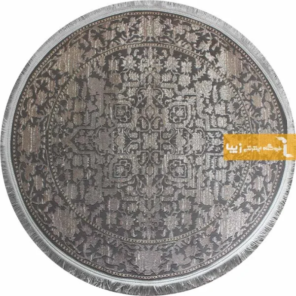 فرش گرد فیلی طرح سرو8
