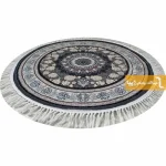 فرش گرد دودی طرح اصفهان3