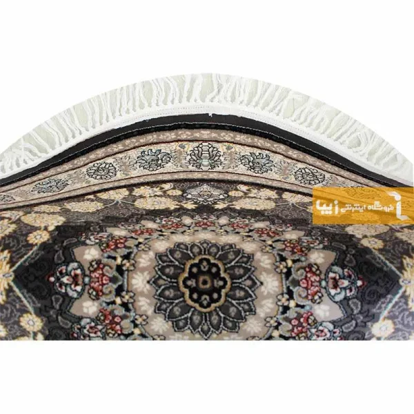 فرش گرد دودی طرح اصفهان8