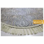 فرش گرد طوسی طرح درباری11