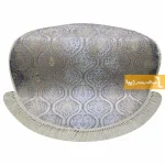 فرش گرد طوسی طرح درباری8