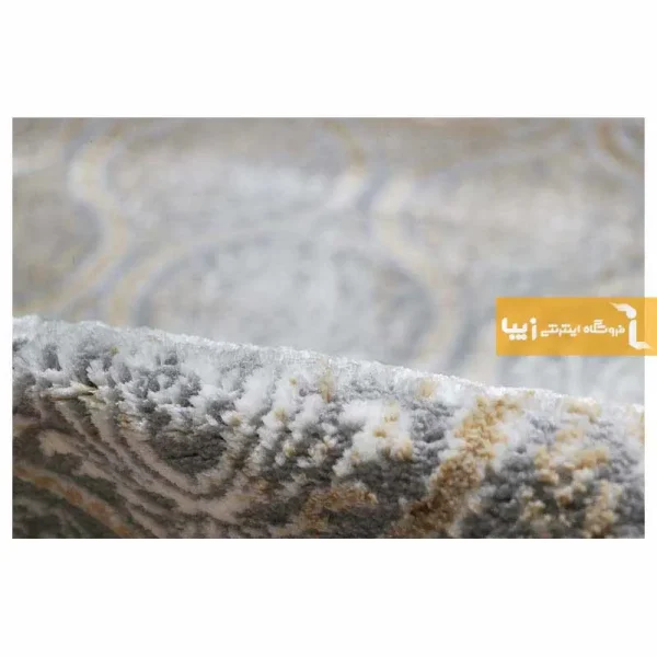 فرش گرد طوسی طرح درباری15