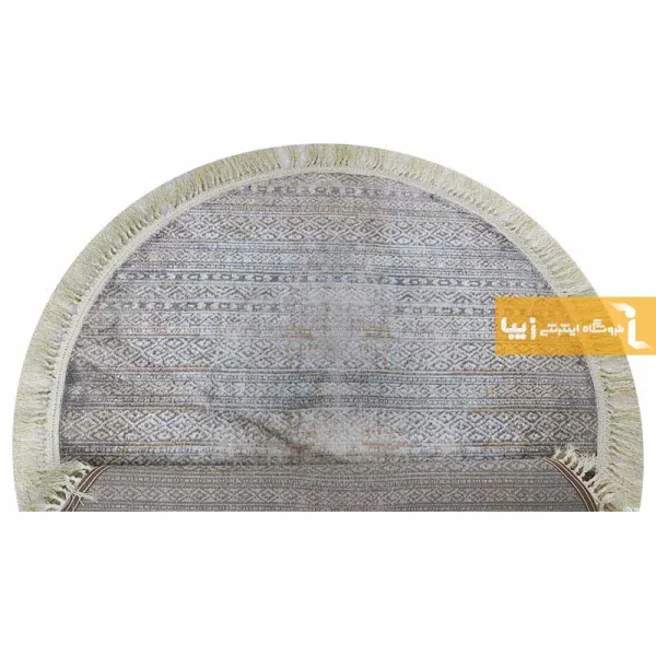 فرش گرد طوسی طرح مراکش13