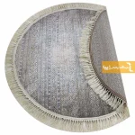 فرش گرد طوسی طرح مراکش5