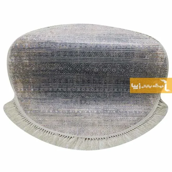 فرش گرد طوسی طرح پاسکال7
