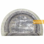 فرش گرد طوسی طرح پتینه3