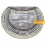 فرش گرد طوسی طرح پتینه12