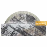 فرش گرد طوسی طرح پرتو11