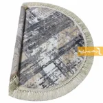 فرش گرد طوسی طرح پرتو10