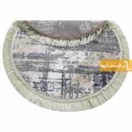 فرش گرد طوسی طرح پرتو8