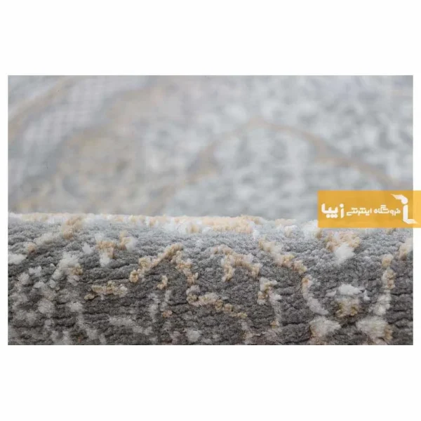 فرش گرد طوسی طرح روناک13
