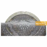 فرش گرد طوسی طرح روناک11