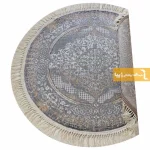 فرش گرد طوسی طرح روناک10