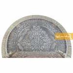 فرش گرد طوسی طرح روناک8