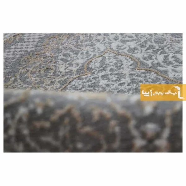 فرش گرد طوسی طرح روناک7
